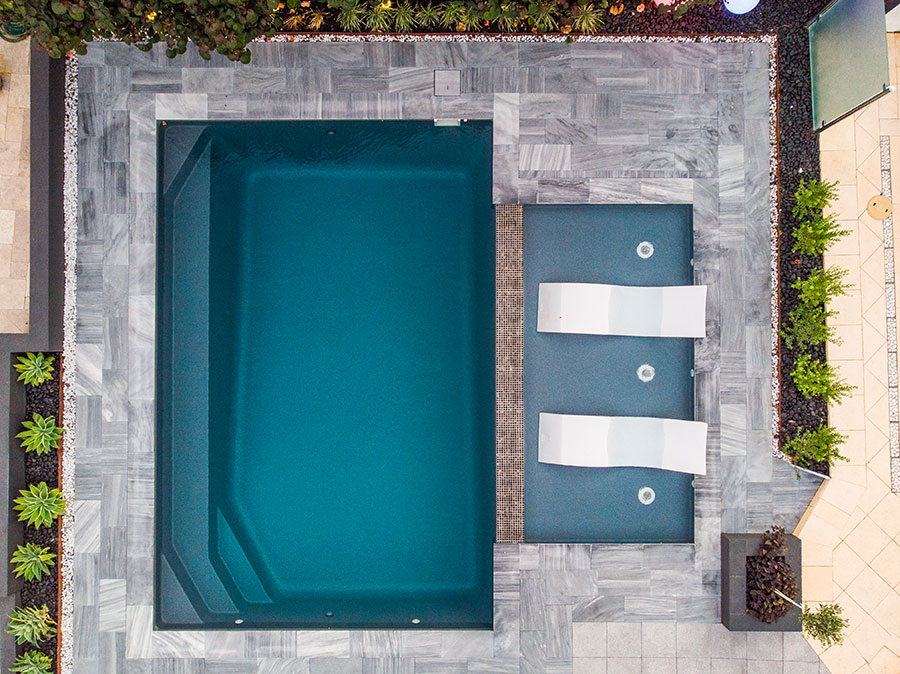 Aquatechnics Aqua Ledge fibreglass pool design
