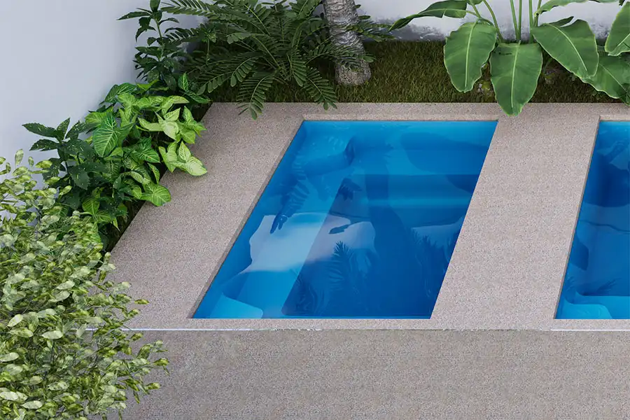 Aquatechnics Bastia Spa fibreglass pool design