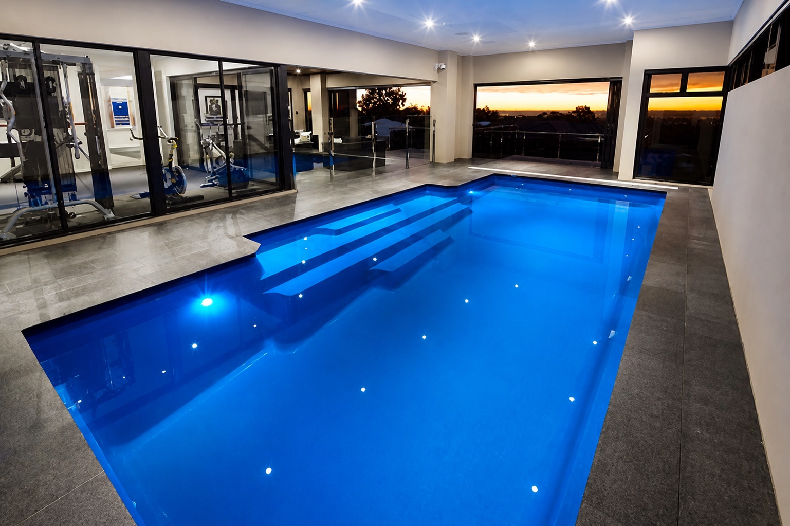 Aquatechnics Grandeur fibreglass pool available through ProFlo Pools