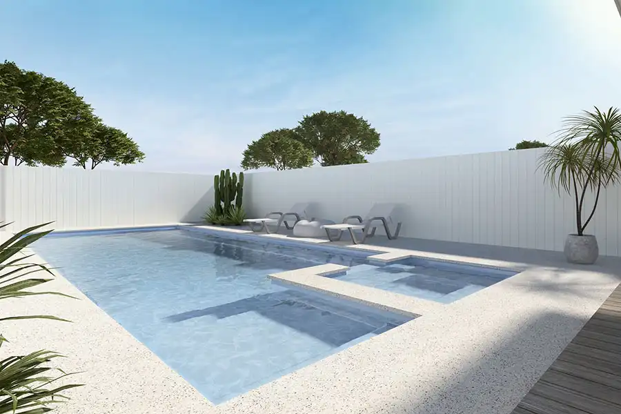 Aquatechnics Saint-Azur fibreglass pool design